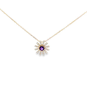 花漾頸鏈・紫晶 - WILLS JEWELLERY