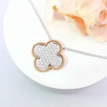 幸運四葉草頸鏈．鑽石 - WILLS JEWELLERY