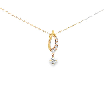 水滴頸鏈．鑽石 - WILLS JEWELLERY