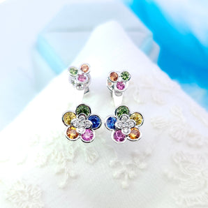 花朵耳環．彩寶 - WILLS JEWELLERY