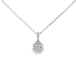 花朵吊墜．鑽石 - WILLS JEWELLERY