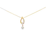 水滴頸鏈．鑽石 - WILLS JEWELLERY