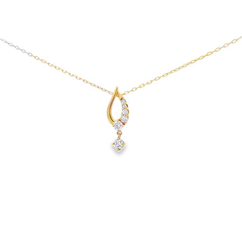 水滴頸鏈．鑽石 - WILLS JEWELLERY