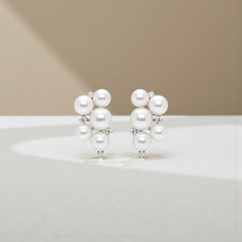 層次珍珠耳環 - WILLS JEWELLERY