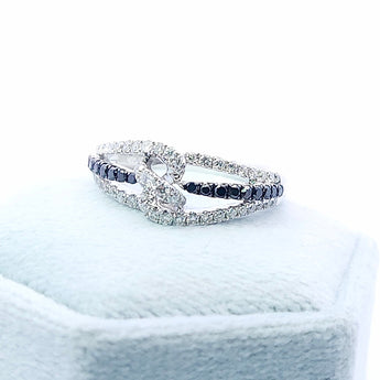 拼色戒指・黑鑽白鑽 - WILLS JEWELLERY