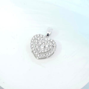 心形吊墜・鑽石 - WILLS JEWELLERY