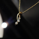 流線型頸鏈．鑽石 - WILLS JEWELLERY