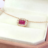 公主頸鏈．酒紅色紅寶石 - WILLS JEWELLERY