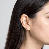 玫瑰金蝴蝶鑽石耳環 - WILLS JEWELLERY