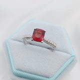 復古風戒指．紅色尖晶石 - WILLS JEWELLERY