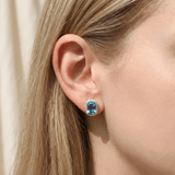 華麗耳環．倫敦藍托帕石 - WILLS JEWELLERY