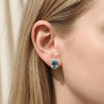 華麗耳環．倫敦藍托帕石 - WILLS JEWELLERY