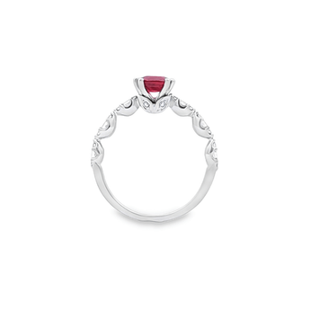 絲帶戒指．紅色尖晶石 - WILLS JEWELLERY