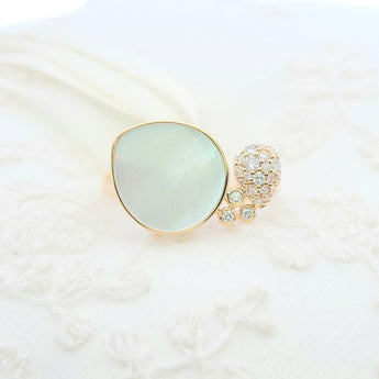 水滴戒指．珍珠貝母 - WILLS JEWELLERY