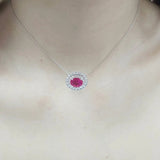 華麗風頸鏈．鴿血紅紅寶石 - WILLS JEWELLERY