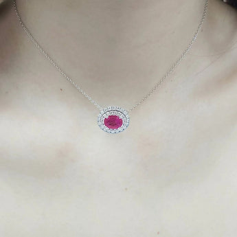 華麗風頸鏈．鴿血紅紅寶石 - WILLS JEWELLERY