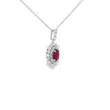 復古宮廷風頸鏈．紅色紅寶石 - WILLS JEWELLERY