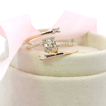 層次戒指．鑽石 - WILLS JEWELLERY