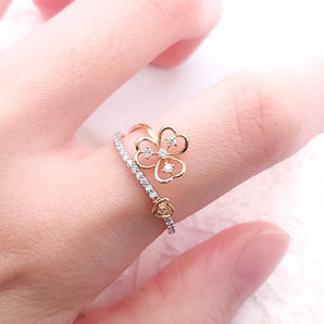 三葉草戒指．鑽石 - WILLS JEWELLERY