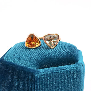 開口戒指・紫晶及黄晶 - WILLS JEWELLERY