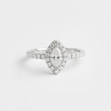 馬眼戒指．鑽石 - WILLS JEWELLERY