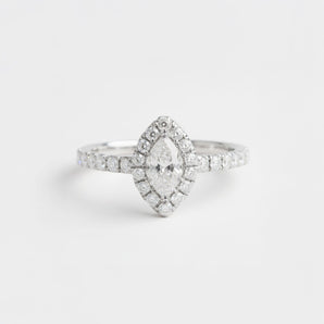 馬眼戒指．鑽石 - WILLS JEWELLERY