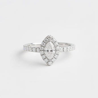 馬眼戒指．鑽石 - WILLS JEWELLERY