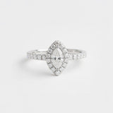 馬眼戒指．鑽石 - WILLS JEWELLERY