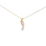 流線型頸鏈．鑽石 - WILLS JEWELLERY