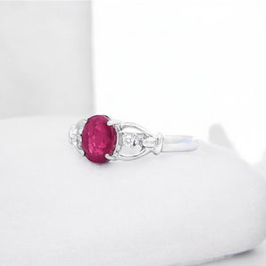 絲帶戒指・紅寶石 - WILLS JEWELLERY