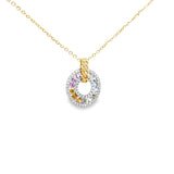 彩虹吊墮 · 彩色藍寶石 - WILLS JEWELLERY