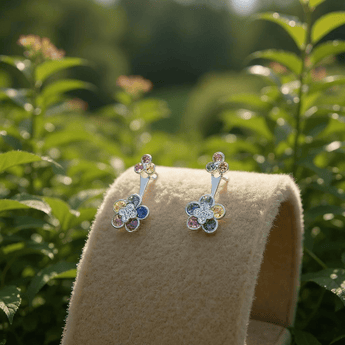 花朵耳環．彩寶 - WILLS JEWELLERY