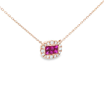 公主頸鏈．酒紅色紅寶石 - WILLS JEWELLERY