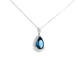 水滴吊墮・倫敦藍晶 - WILLS JEWELLERY