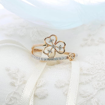 三葉草戒指．鑽石 - WILLS JEWELLERY