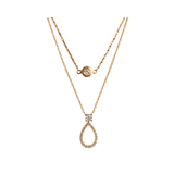 (聖誕套裝)簡約圓鑽手鍊 + 璀璨淚滴鑽石項鍊 - WILLS JEWELLERY