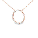 圓圈頸鏈・鑽石 - WILLS JEWELLERY