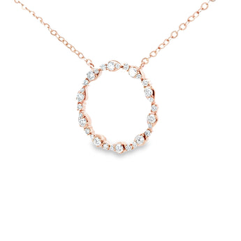 圓圈頸鏈・鑽石 - WILLS JEWELLERY