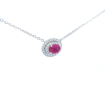 華麗風頸鏈．鴿血紅紅寶石 - WILLS JEWELLERY