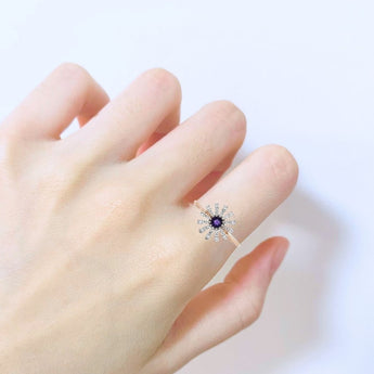 花漾戒指・紫晶 - WILLS JEWELLERY