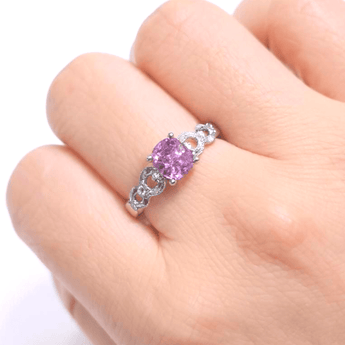 絲帶戒指 · 粉紫尖晶石 - WILLS JEWELLERY