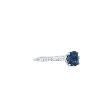 簡約戒指．藍色尖晶石 - WILLS JEWELLERY