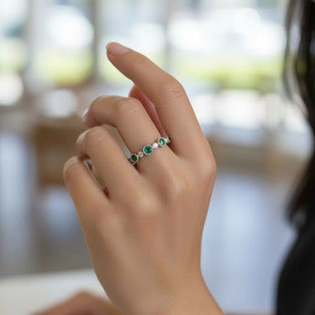 祖母綠鑽石戒指 - WILLS JEWELLERY