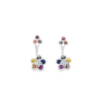 花朵耳環．彩寶 - WILLS JEWELLERY