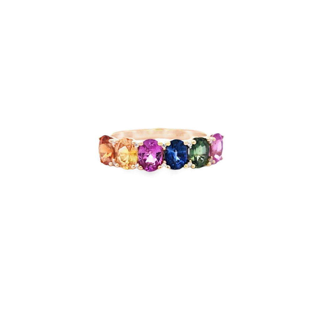 璀璨彩色藍寶石戒指 WILLS JEWELLERY