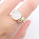 水滴戒指．珍珠貝母 - WILLS JEWELLERY