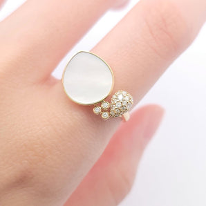 水滴戒指．珍珠貝母 - WILLS JEWELLERY