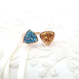 開口戒指．藍晶及黃晶 - WILLS JEWELLERY