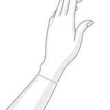 經典圓形鑽石18K玫瑰金手鏈 - WILLS JEWELLERY