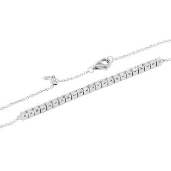 18K白金天然鑽石手鏈 - WILLS JEWELLERY